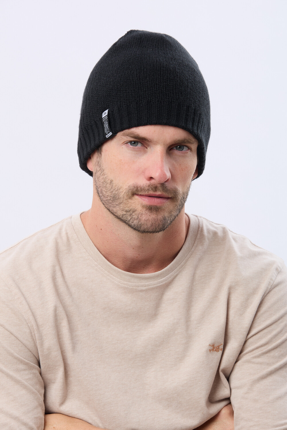 GORRO TEJIDO REVERSIBLE Azul