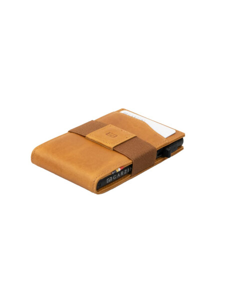 METALCARD H.SLIM ID WIND. WALLET BRUSHED COGNAC