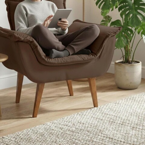 SILLON Butaca EROS Poltrona con asiento y espaldar de espuma revestido en terciopelo - Jolie 11 SILLON Butaca EROS Poltrona con asiento y espaldar de espuma revestido en terciopelo - Jolie 11