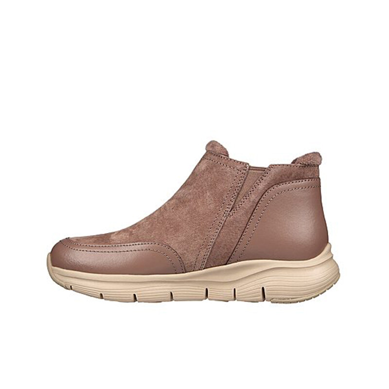 Botas Suede Zip Up Marrón