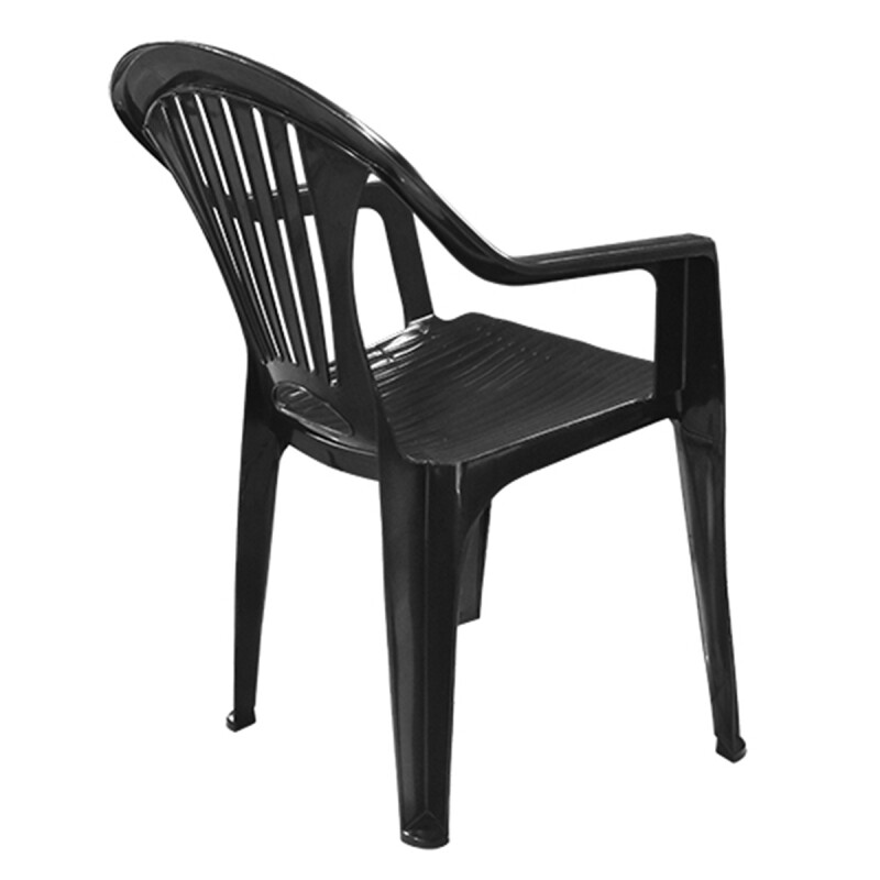 Silla reforzada con apoya brazos NEGRO