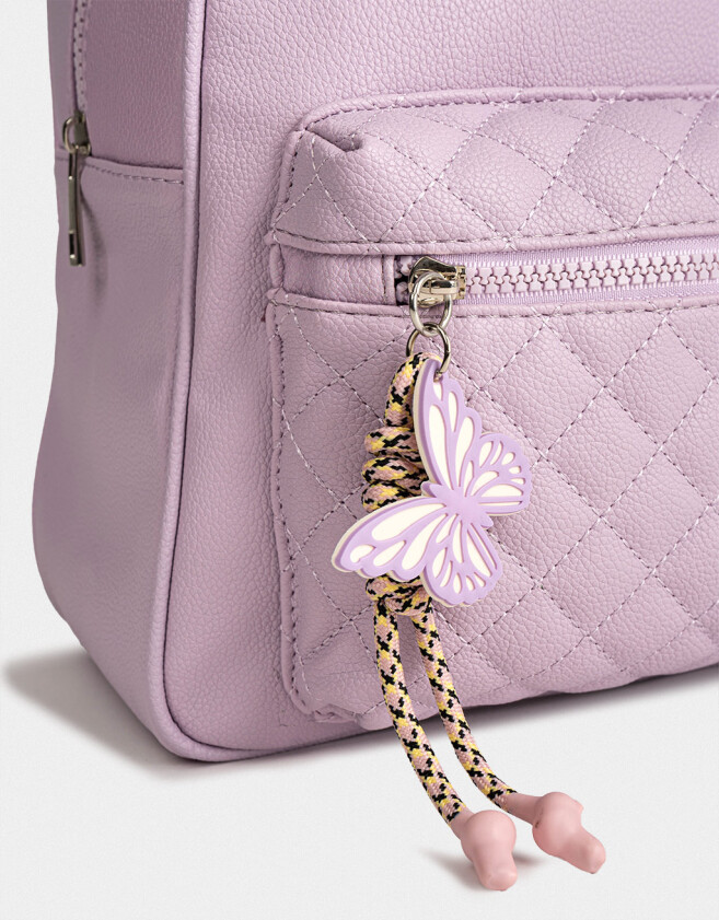Mochilas Urbanas Puffy Mochila Puffy Mariposa - Violeta Lila