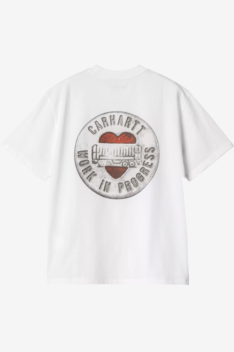 CAMISETA W S/S BUTTON Blanco