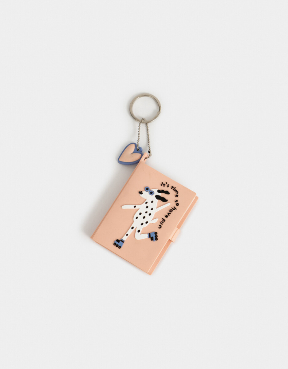 Llavero Y Charm Con Libreta 