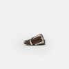 Cinturon North En Efecto Cuero Marron