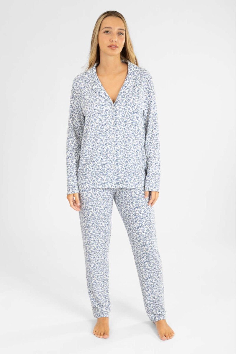 Pijama americano london ml - Azul 