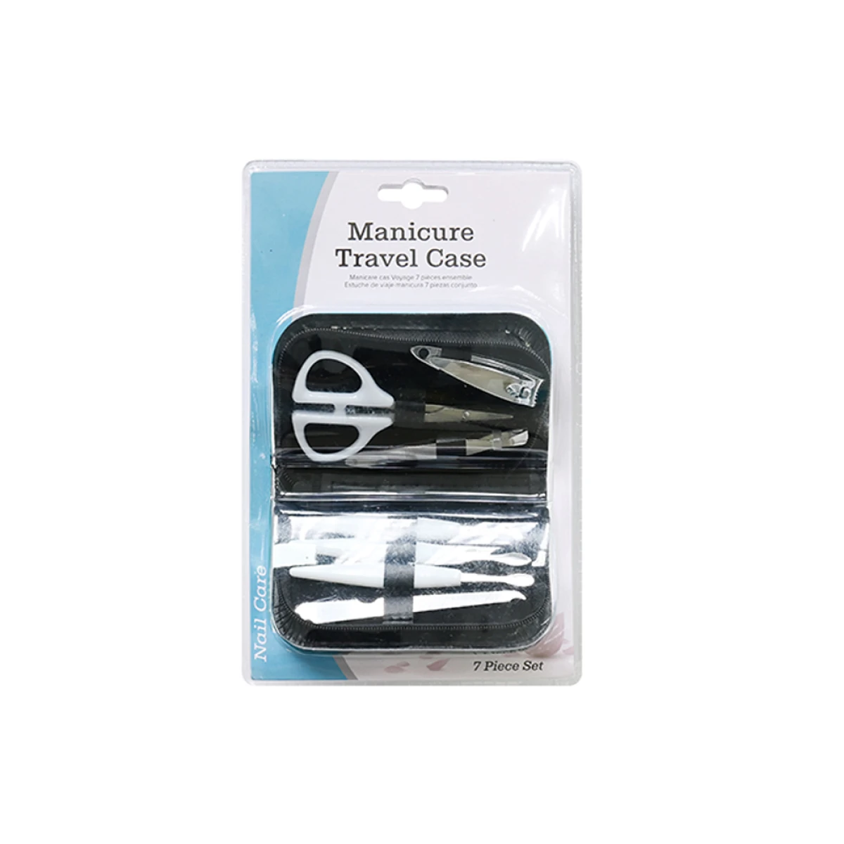 SET DE MANICURA CON CIERRE 7 PIEZAS 