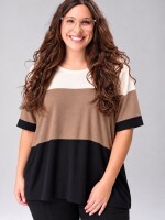 Remera Reina Crudo/choco/negra