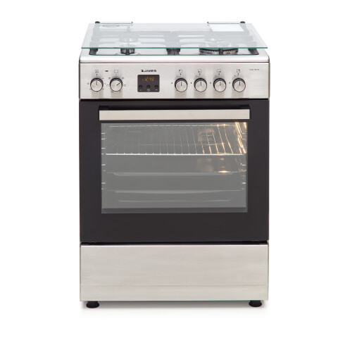 Cocina Combinada James C-25a 4 Hornallas COCINA JAMES INOX C25 COMBINADA 3219 AP