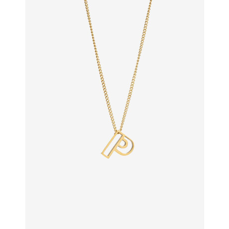 Cadena Corta con Dije Metal Dorado