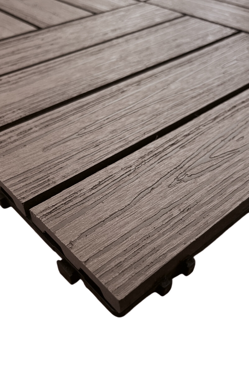 EASY DECK D303 BALDOSA EASY DECK WPC D303-I-Z COFFE 600X300X22MM