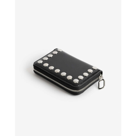 Billetera Zip Round Negro