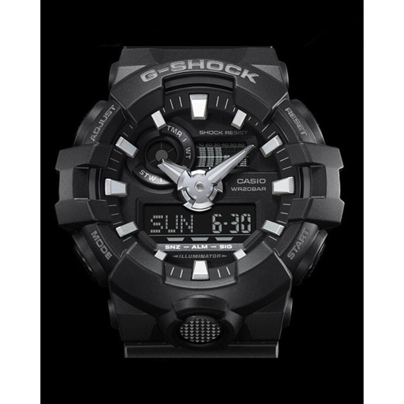 Reloj Análogo/Digital Casio G-Shock GA-700 Resistente Negro