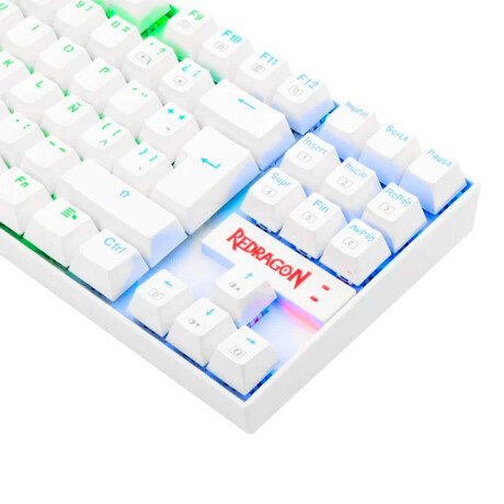 Teclado Gamer Redragon Kumara White RGB Switch Blue Teclado Gamer Redragon Kumara White RGB Switch Blue