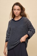 SWEATER IRENE Blanco/Azul