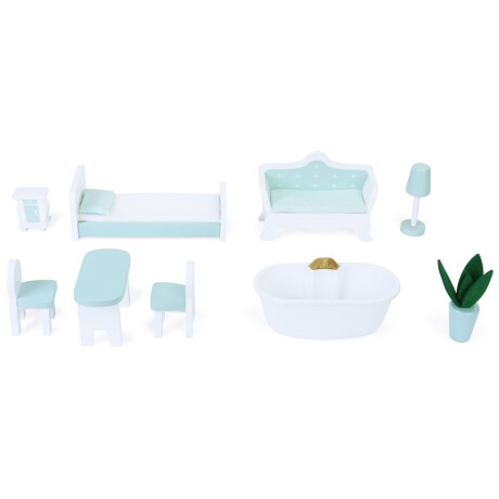 Pearl Doll House, Casita de Muñecas Extra Grande incluye 8 Muebles Pearl Doll House, Casita de Muñecas Extra Grande incluye 8 Muebles