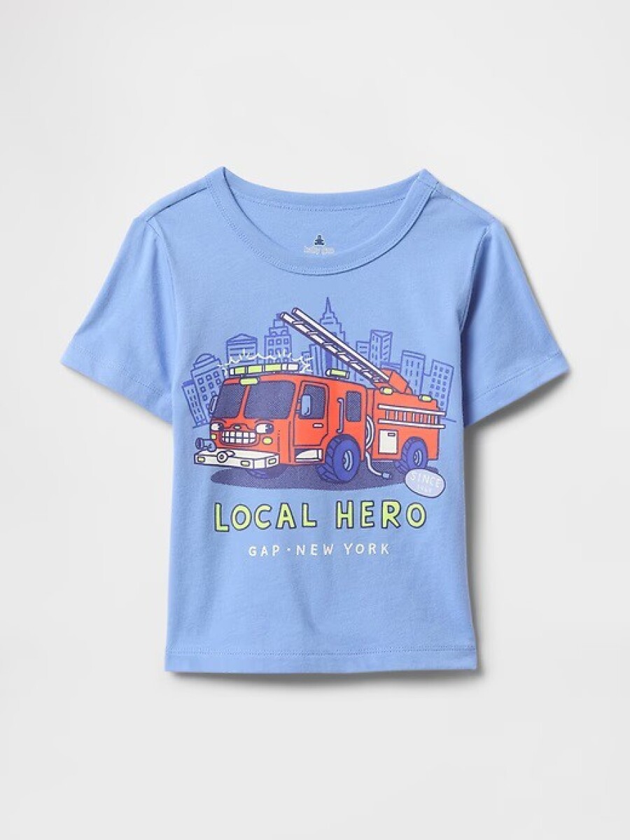 Remera Gràfico Toddler Niño - Shirting Blue 