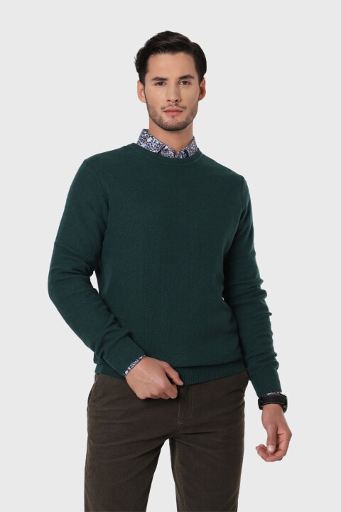 Sweater Arrow Cuello a la Base VERDE