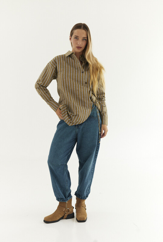 Camisa Lowe Mostaza
