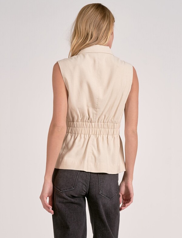 Chaleco Entallado BEIGE CLARO
