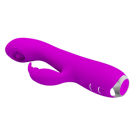 Vibrador Rabbit Estimulador Lengua Rachel Pretty Love Fucsia