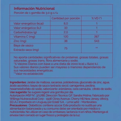 Elderberry & Vitamin C Gummies 60 gummies Inner Elderberry & Vitamin C Gummies 60 gummies Inner