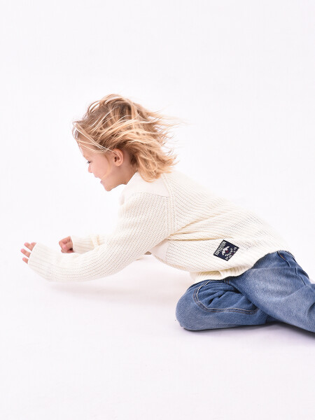 BUZO TEJIDO LEONEL OFF WHITE