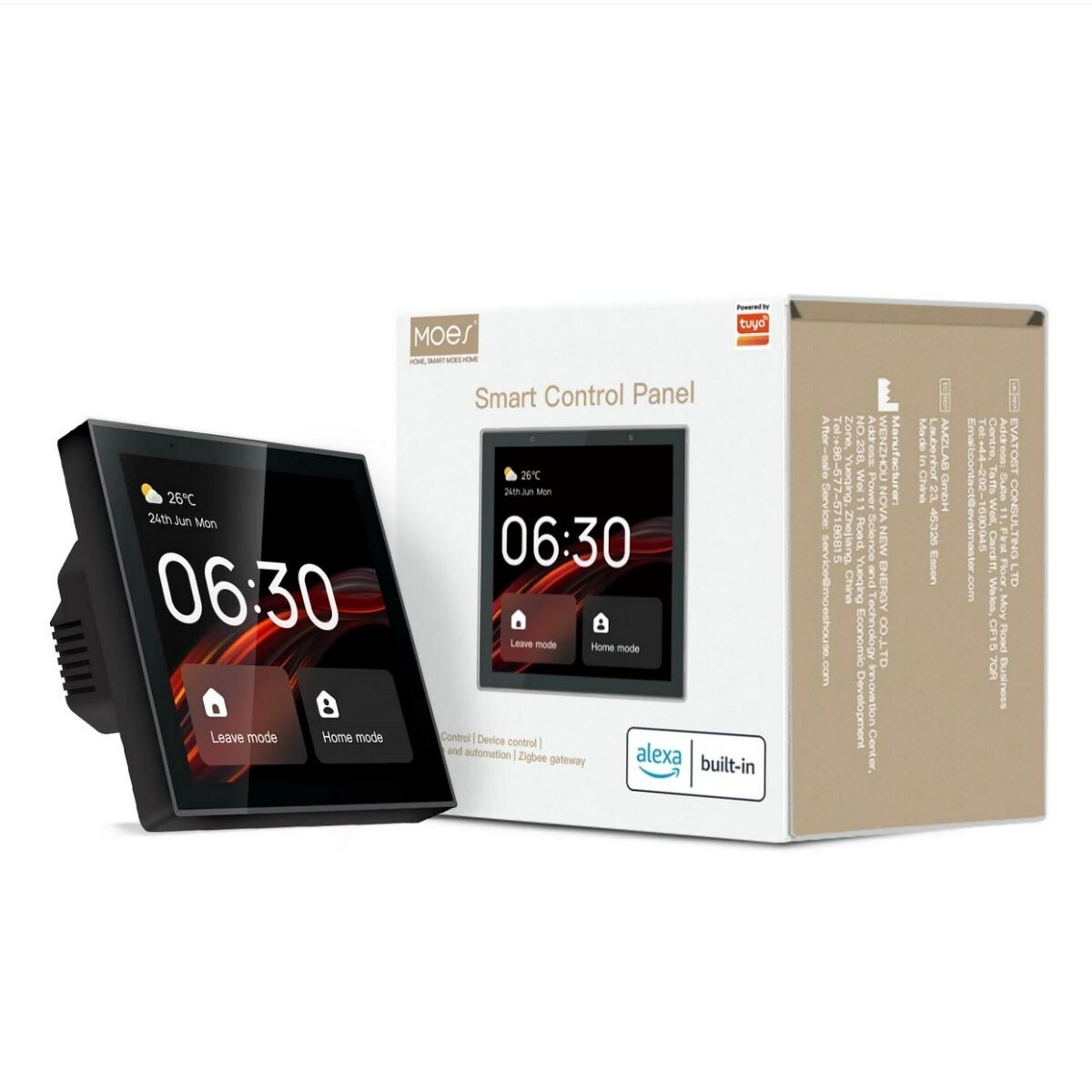 Panel Control 4" Moes Ccp-ty-eu-ln Zb Gateway 