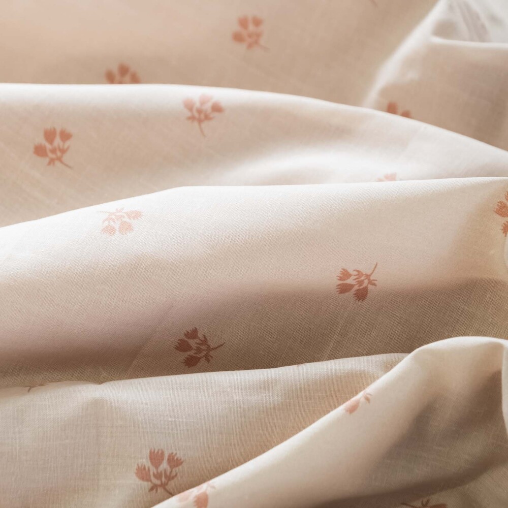 JUEGO SÁBANAS QUEEN ALGODON-Y-POLIESTER ROSA BOUQUET