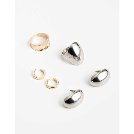 Bijouterie Set Metal Dorado