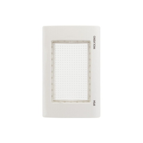 Plaq. c/membrana estanca 3 mód. blanca Atenea Plus M48610