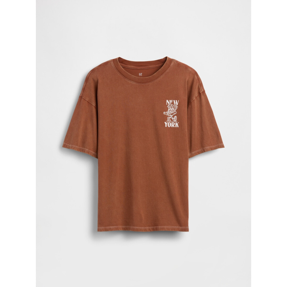 FEB SS GR TEE - SADDLE 