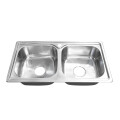 PILETA DOBLE ACERO INOXIDABLE 201 78X43,5 CM Pileta Doble Acero Inoxidable 201 78x43,5 Cm