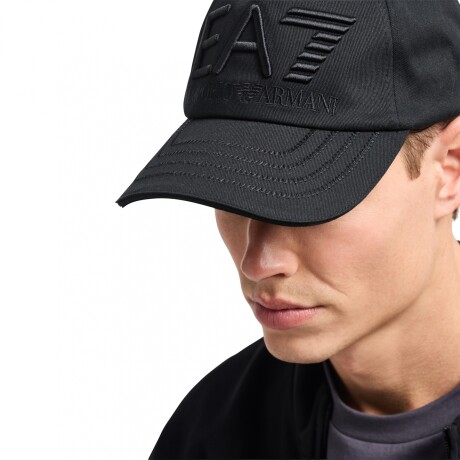 LOGO SERIES COTTON BASEBALL - EA7 EMPORIO ARMANI Black