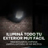 Foco Led Reflector Solar Recargable 20w Sensor Control Variante Fría