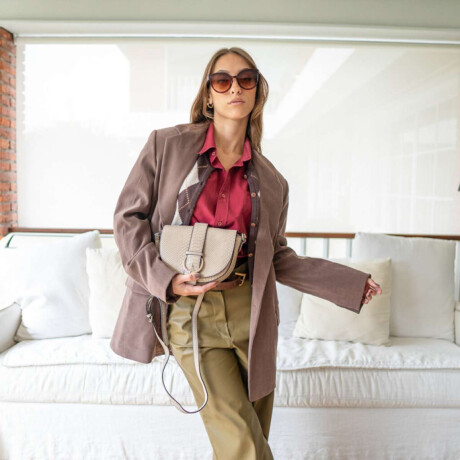 Bandolera Lyon Reptil Vison