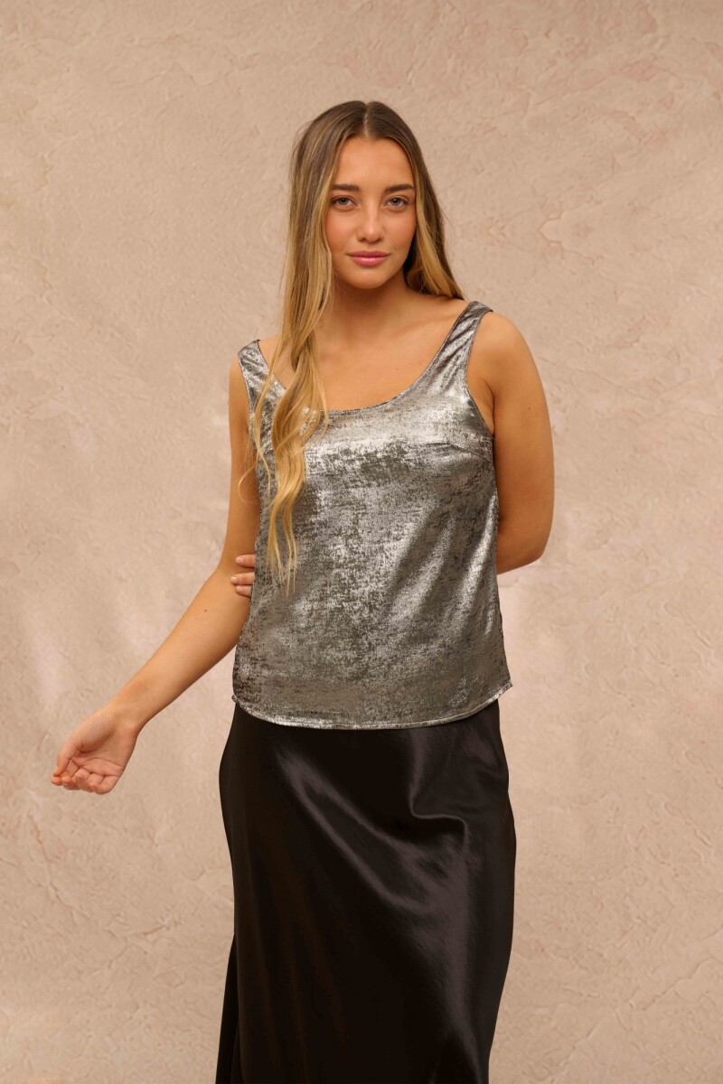 TOP GISELE PLATEADO TOP GISELE PLATEADO