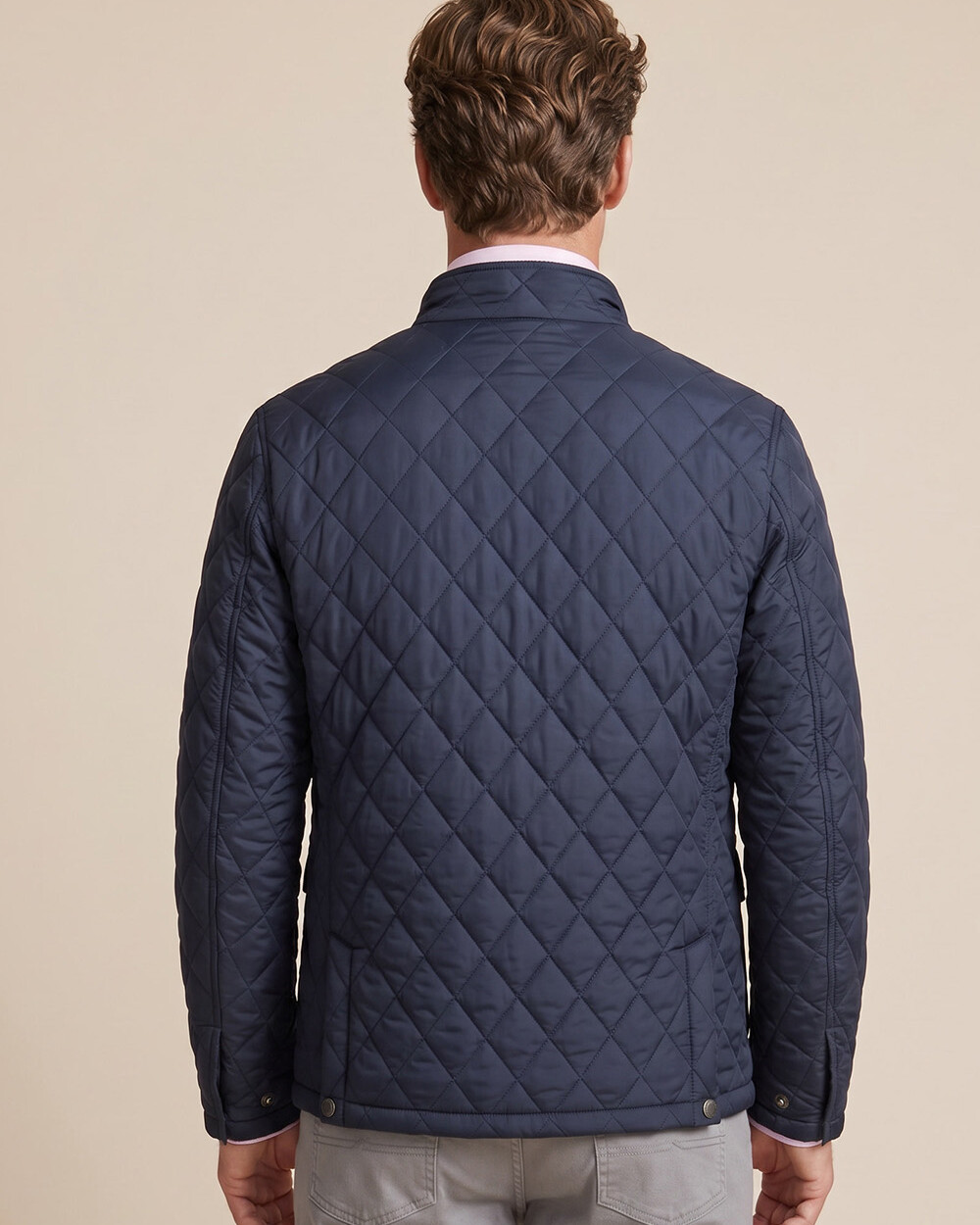 Campera Casual Capitoneada - Azul Campera Casual Capitoneada - Azul