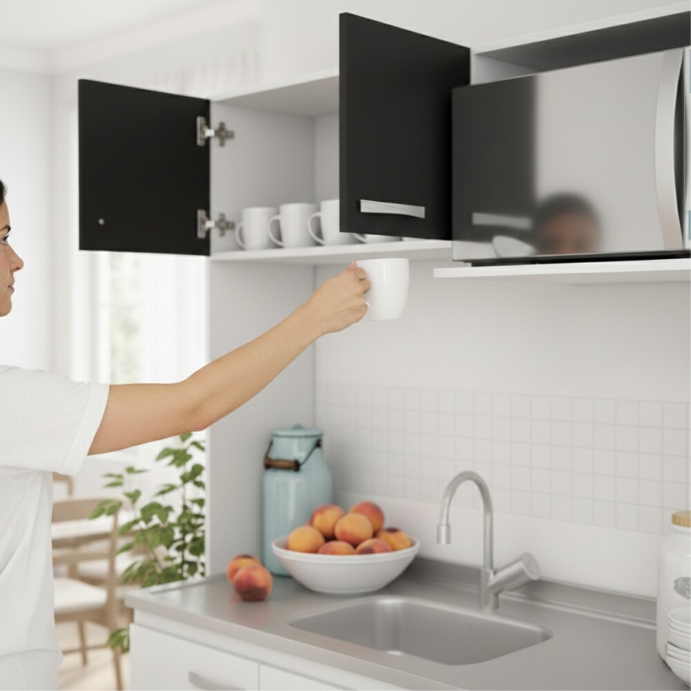 Detalle cajones y puertas cocina