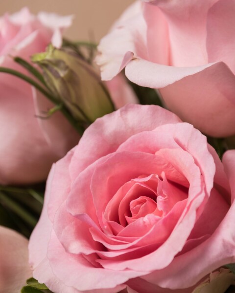 Arreglo floral de rosas con Globo - Corazón Arreglo floral de rosas con Globo - Corazón