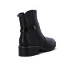 Comfortflex Bota Caña Baja C/ Tira Y Hebilla Cuero/caima Negro