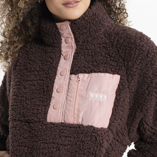 Campera Reef Half Open J Marrón