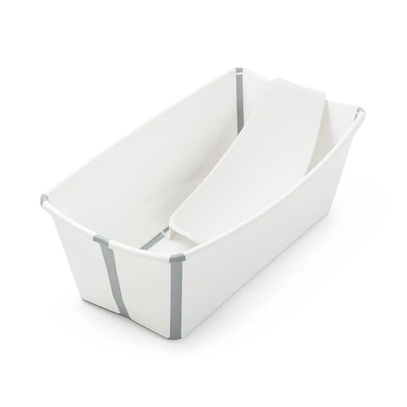 Baño Plegable Flexi Bath Blanco / Gris + Soporte Cuchara Stokke Baño Plegable Flexi Bath Blanco / Gris + Soporte Cuchara Stokke