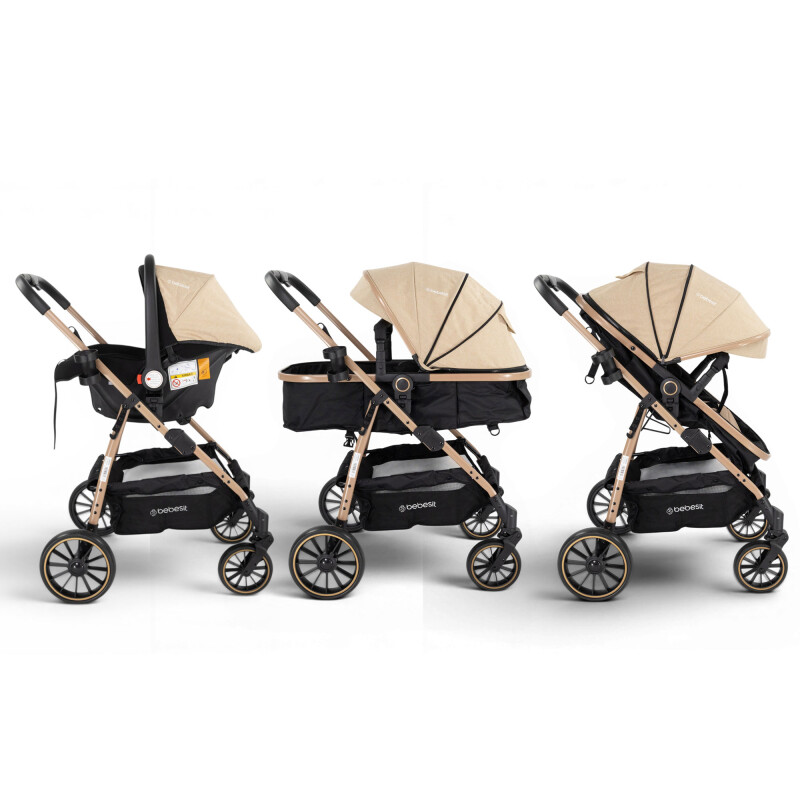 Coche Travel System Jumbo con Baby Silla Ruedas Todo Terreno Coche Travel System Jumbo con Baby Silla Ruedas Todo Terreno