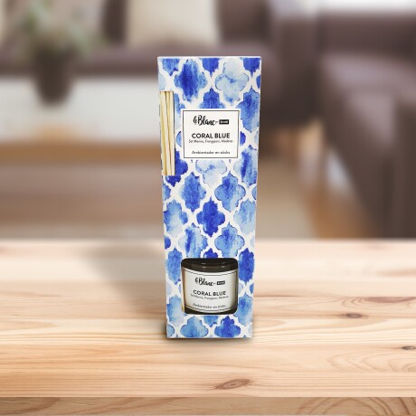 AMBIENTADOR EN STICKS PARAFINA CELESTE CORAL BLUE