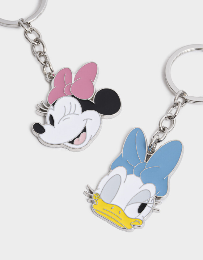 Llavero Set De Llaveros De Minnie Y Daisy Para Compartir - Combinacion Multicolor
