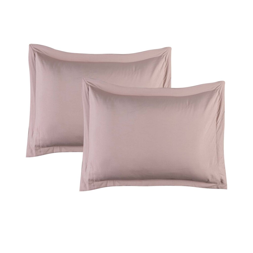 SET 2 FUNDAS DE ALMOHADA POLIESTER PREWASHED