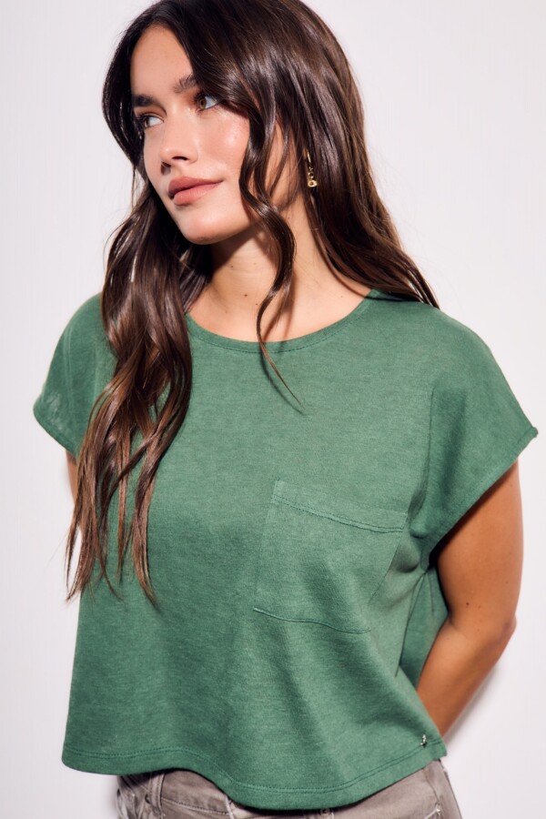 Remera Algodón Verde