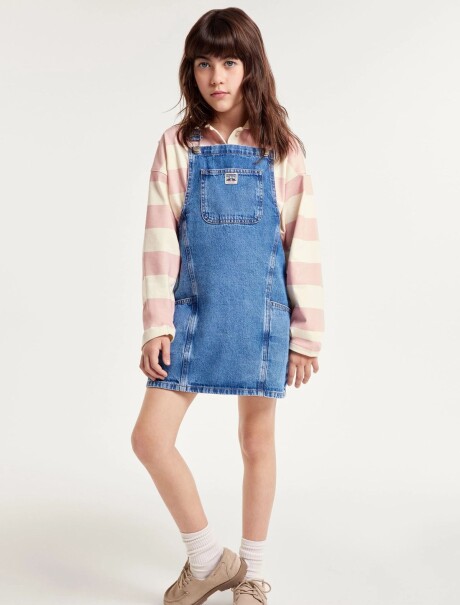 JARDINERO INFANTIL DE JEANS AZUL