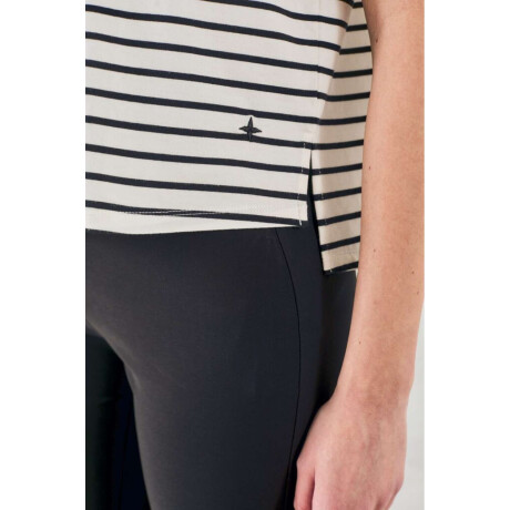 Remera Rayada Negro